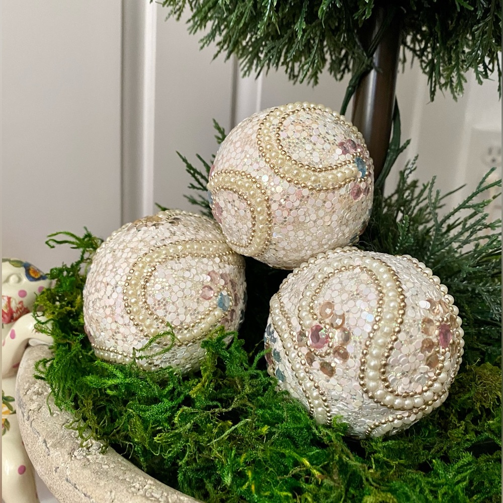 Beautiful Beaded Eggs -Set of 3 ✨NIB✨ - Picture 7 of 13